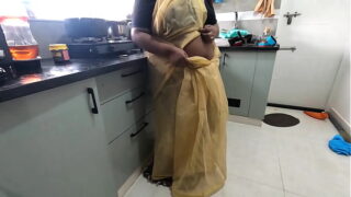 Indian Telugu House Maid Gets Her Owner Fucking Doggy Style Pussy