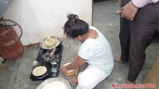 Telugu village milf bhabi fucked by teen lover in kitchen